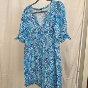 Lilly Pulitzer tie sleeve detail dress